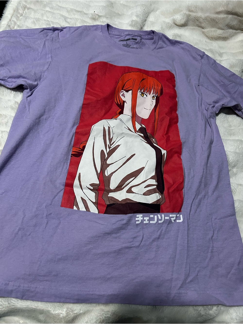 Purple Anime Graphic Tee - Men’s Casual Shirt